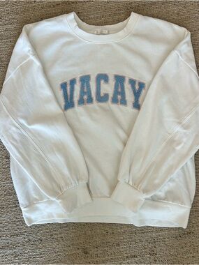 Z Supply VACAY Sweatshirt Size L